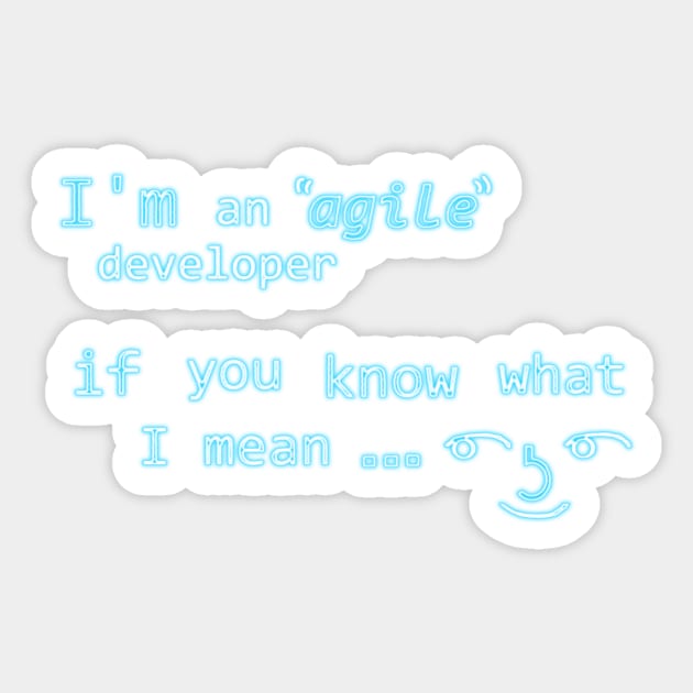 Agile ( ͡° ͜ʖ ͡°) Sticker by findingNull